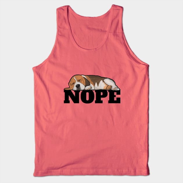 Beagle - Beagle Nope Tank Top by Kudostees